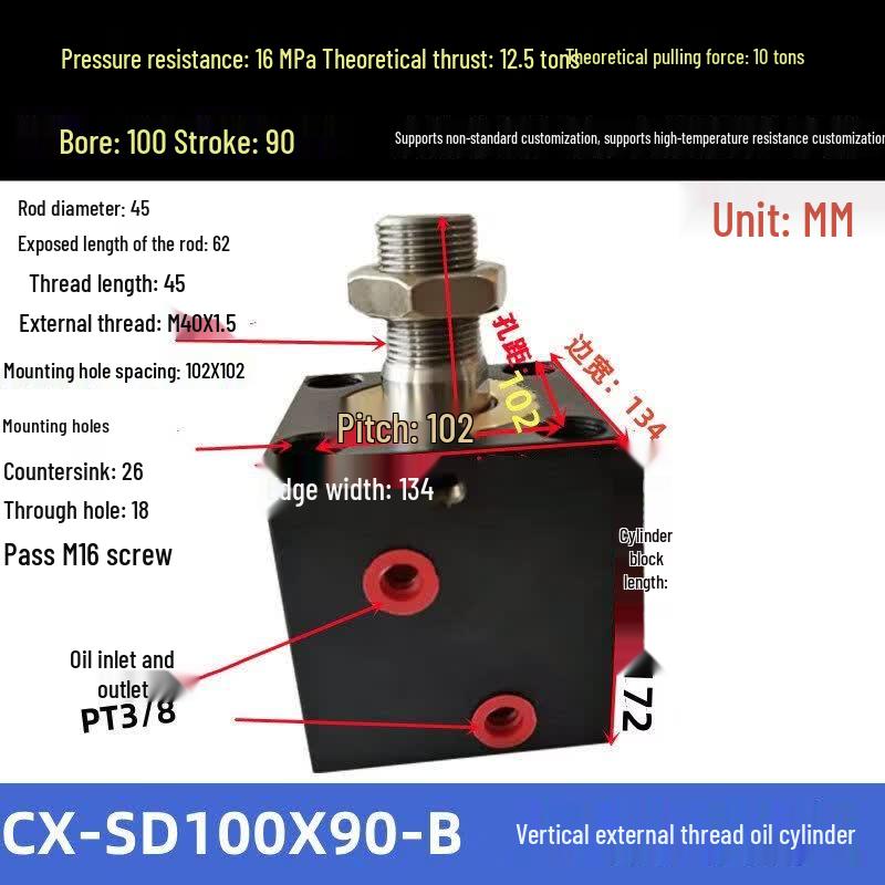 Jun Ding Ying Hydraulic Vertical External Thread Square Die