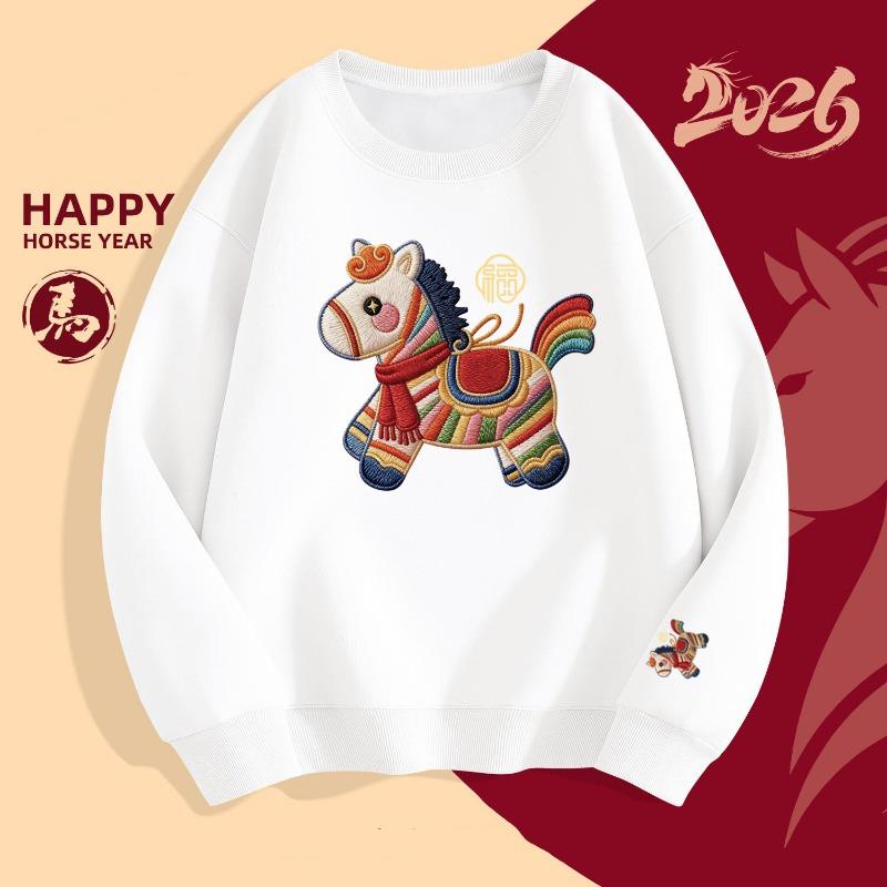 Red Fleece Pullover Sweatshirt Custom Logo Team Workwear For Event