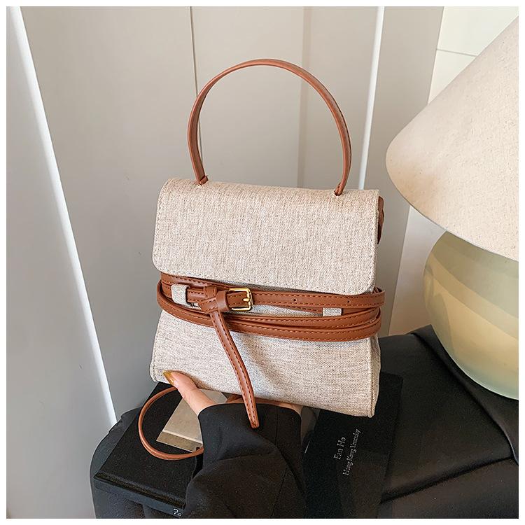 

Canvas bag women s summer new fashion versatile shoulder messenger bag multi-functional high-end backpack коричневый