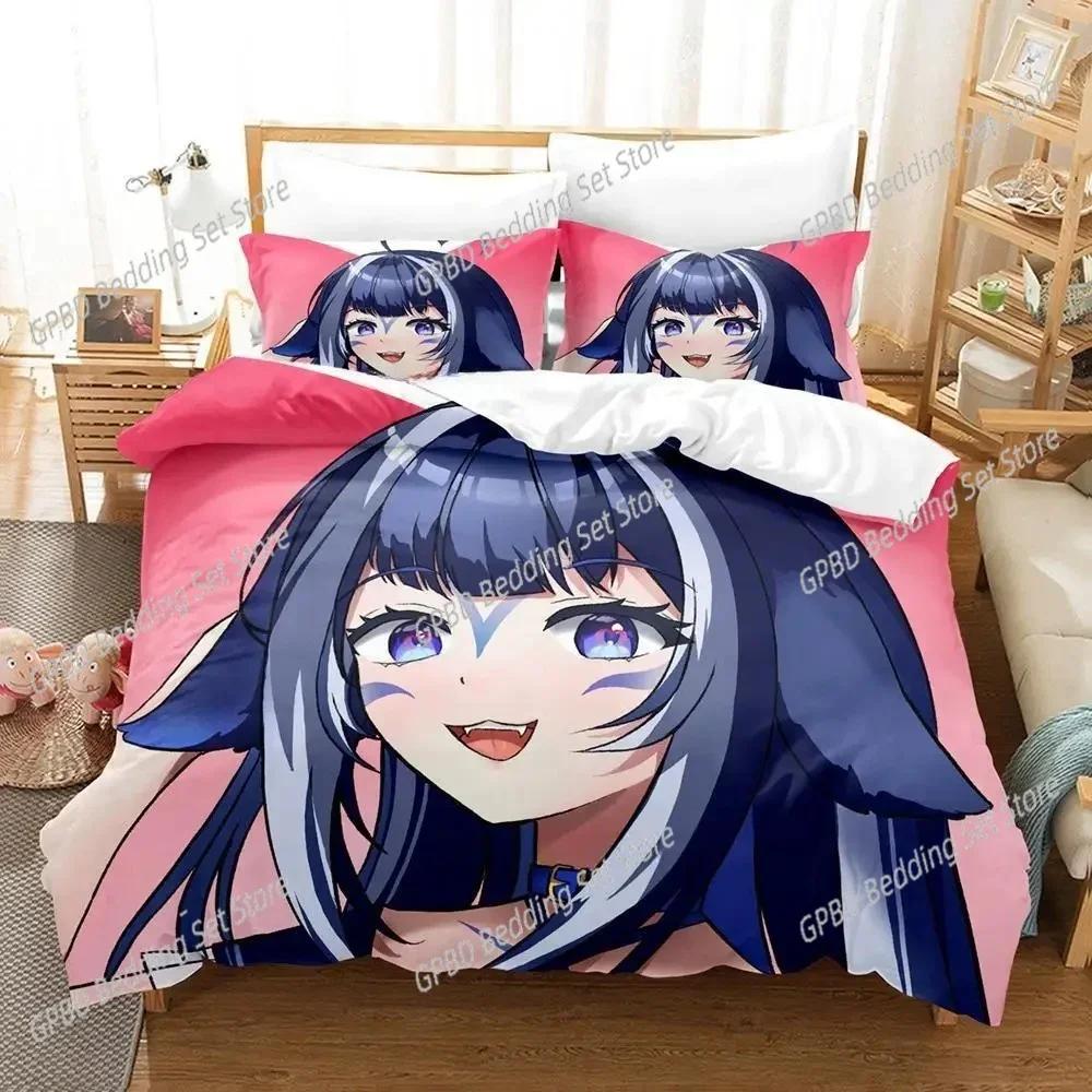 Anime Kawai Young Girls Shylily Beding Set 3D Printed Suitable for Bedrom Soft Duvet Cover Set With Pilowcases Children Kids Home Textile