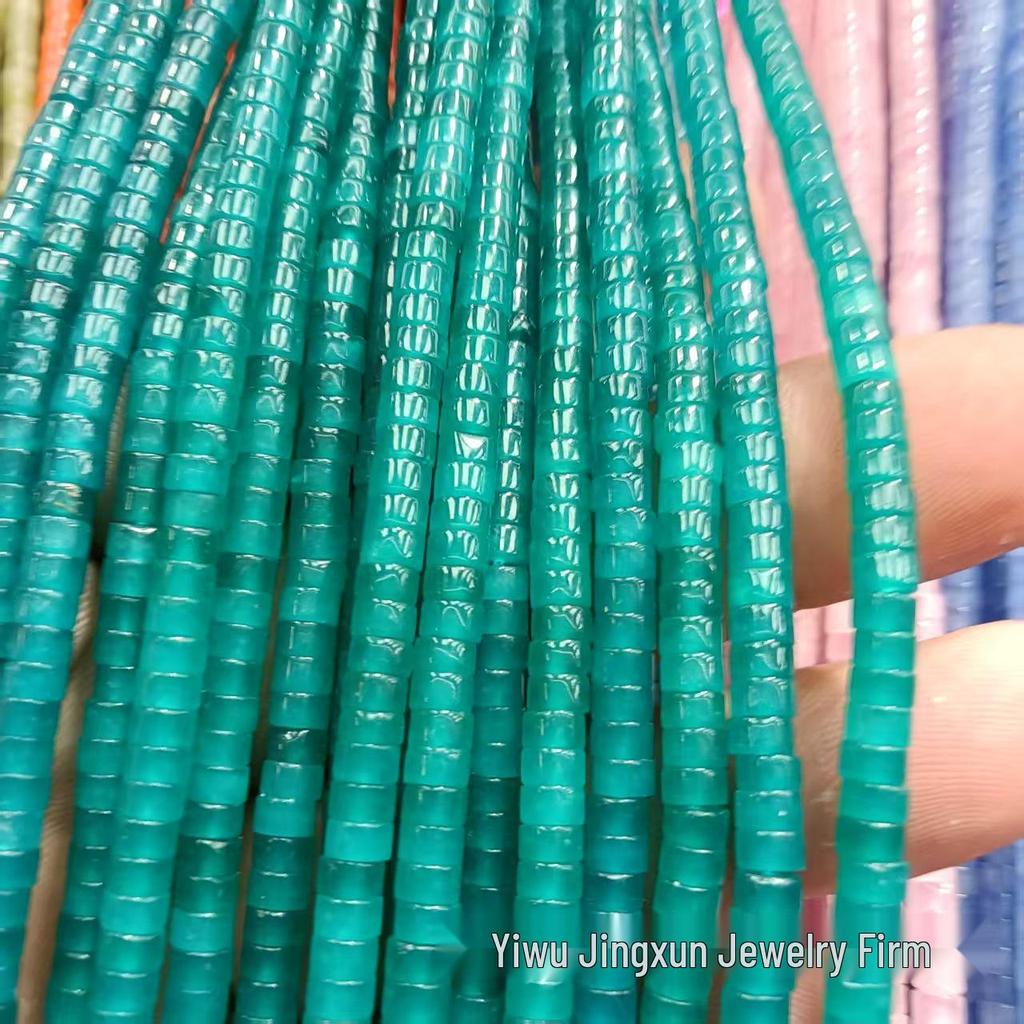 2x4mm Natural Agate Stone Separator Beads for DIY Jewelry Making - Loose Semi-Finished Accessories In Stock