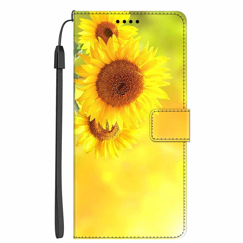 Leather Flip Cover For Redmi Note 14 Pro+ 5G Colorful Flower Patterns Phone Case For Redmi Note 14 4G 2025 Flip Case Wallet Bags