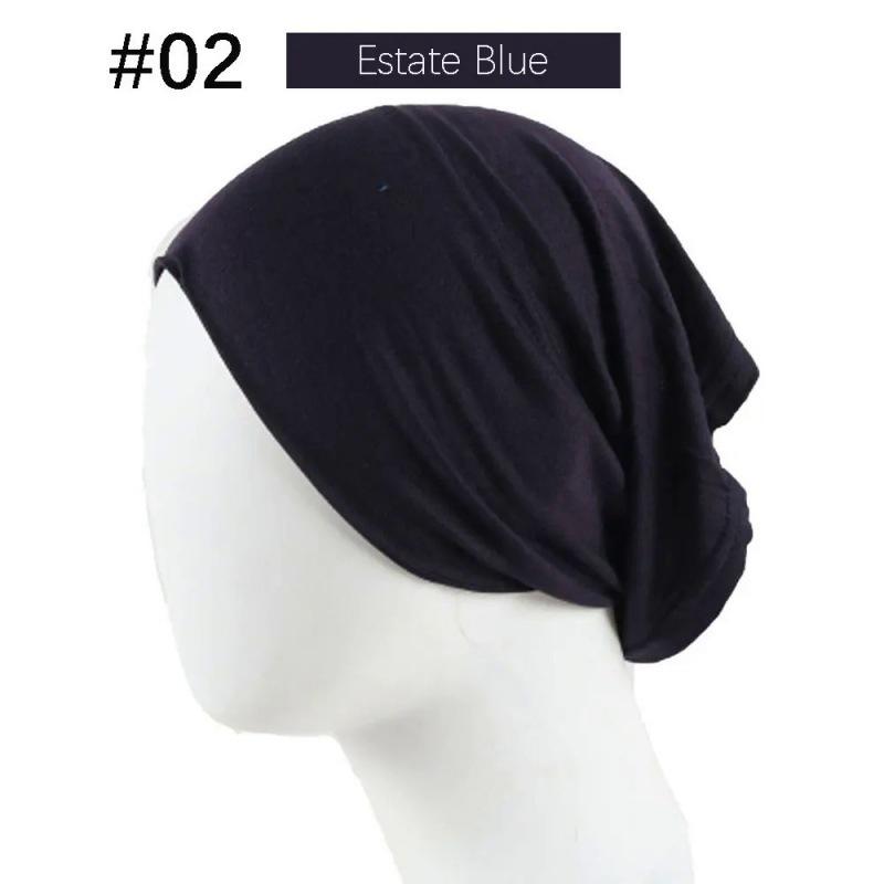 Modal Solid Color Women's High-Elasticity Mercerized Cotton Malaysian Tube Beanie Arabic Snood