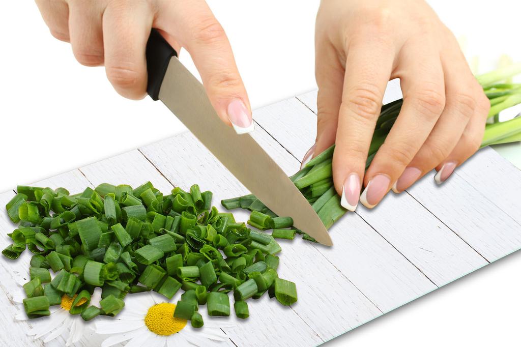 Glass Plate Cutting Board 52X30 Flowers