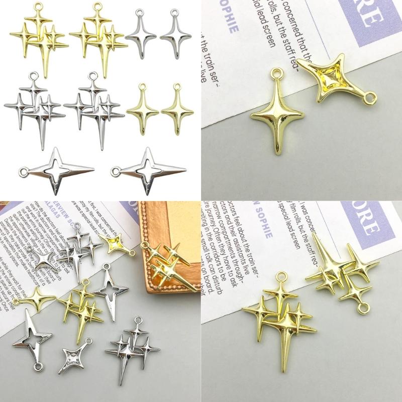 Elegant Four Pointed Star Pendant DIY Jewelry Accessories Chic Jewelry Pendants