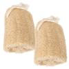 2pcs Natural Loofah Dish Sponges Multi Functional Cleaning Sponge For Reusable Eco Friendly Household Strong Kitchen Bathroom