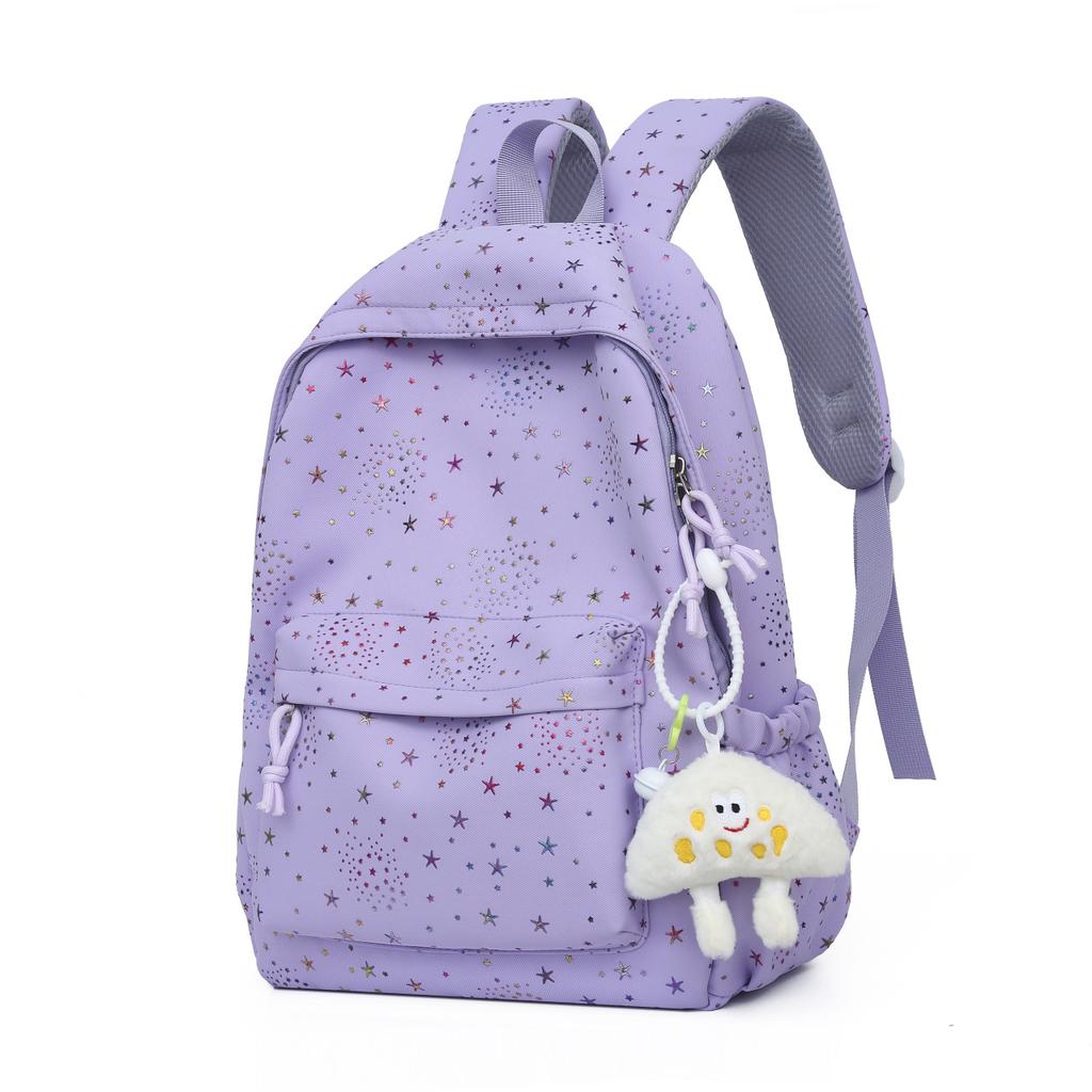 Schoolbag New college student High school student Junior high school student schoolbag Simple wear-resistant large-capacity backpack Casual women's