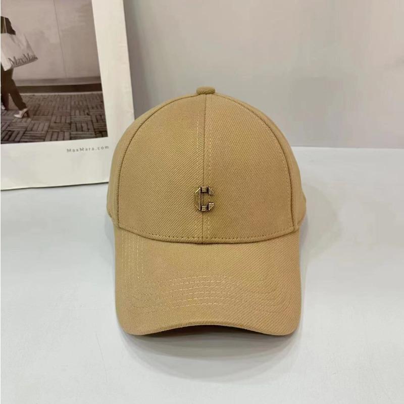Autumn and winter three-dimensional letter woolen material hard top warm baseball cap men and women versatile face small cap tide