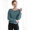BWELL Fashion Casual Slimming Drawstring Long Sleeved Top