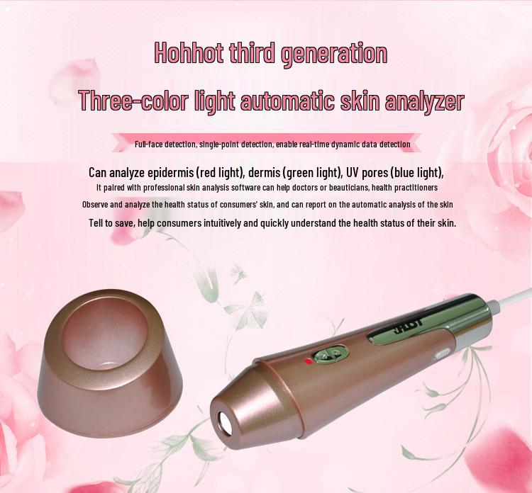 JHOT Wireless WiFi Magic Mirror Skin Analyzer: Three-Spectrum Epidermis, Dermis, UV Tester