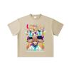 260 GSM Double Yarn 32 Count 100% Cotton Shikanoko V1 Koshi Print Unisex Heavy Cotton T Shirt