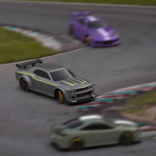 Turbo Racing C65 1:76 Drift Car, Turbo Racing 1/76 Scale Mini RC Car, 30 Minutes of Continuous Drifting, 2.4GHz Radio Controlled Toy Car with Proporti