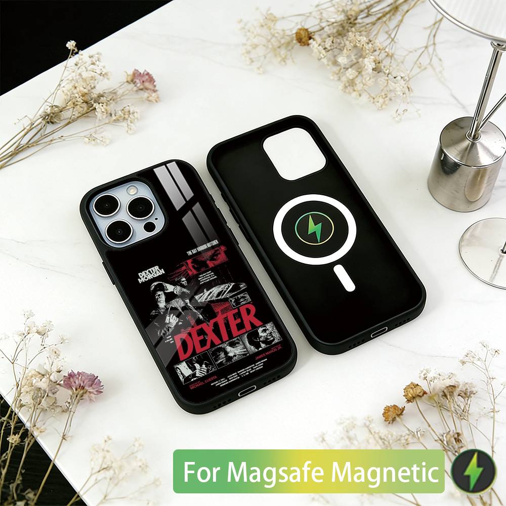 Dexter Morgan Phone Case For iPhone17,16,15,14,13,12,11 Plus,Pro Magnetic with Magsafe Wireless Charging