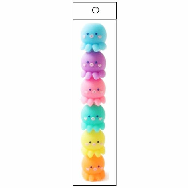 Colorful Animal-Themed Stress Relief Markers: Flexible Decompression Art Supplies for Kids with Sleeves and Fluorescent Planner Pens.