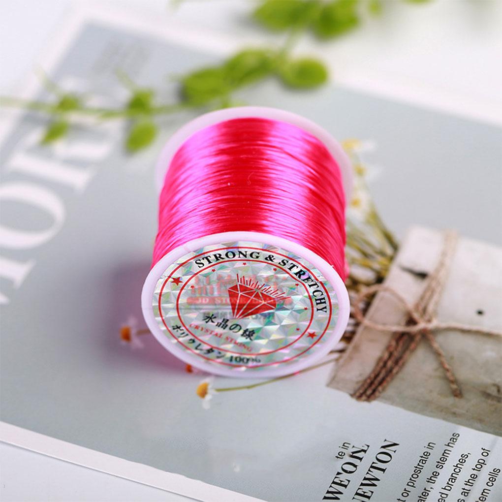 Solid Color Braiding Rope Bracelet Cord Roll Replacement Beading Elastic Line DIY Handmade Handicraft Accessories