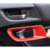 For Toyota 86 Subaru BRZ 2013-2022 Bright Red Inner Door Handle Frame Trim 2PCS