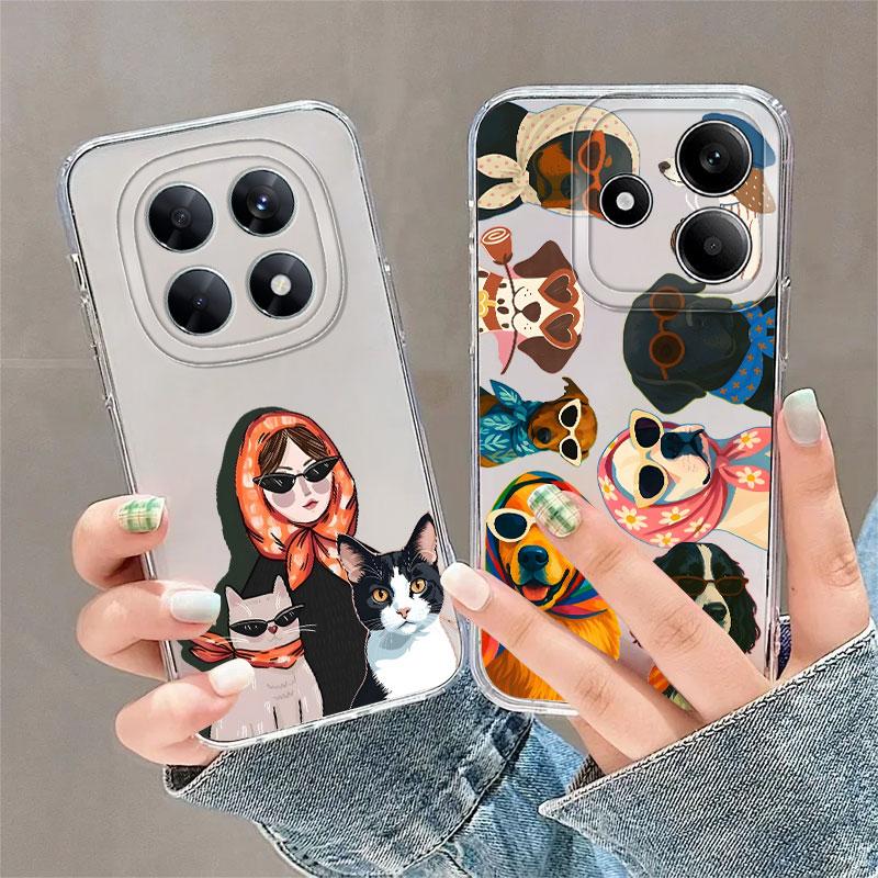 Cartoon Dog Case for Xiaomi Redmi Note 14 Pro Plus 12S 13C A4 9 10 11 12 Note 13 10S 14C 11S Soft Phone Cover