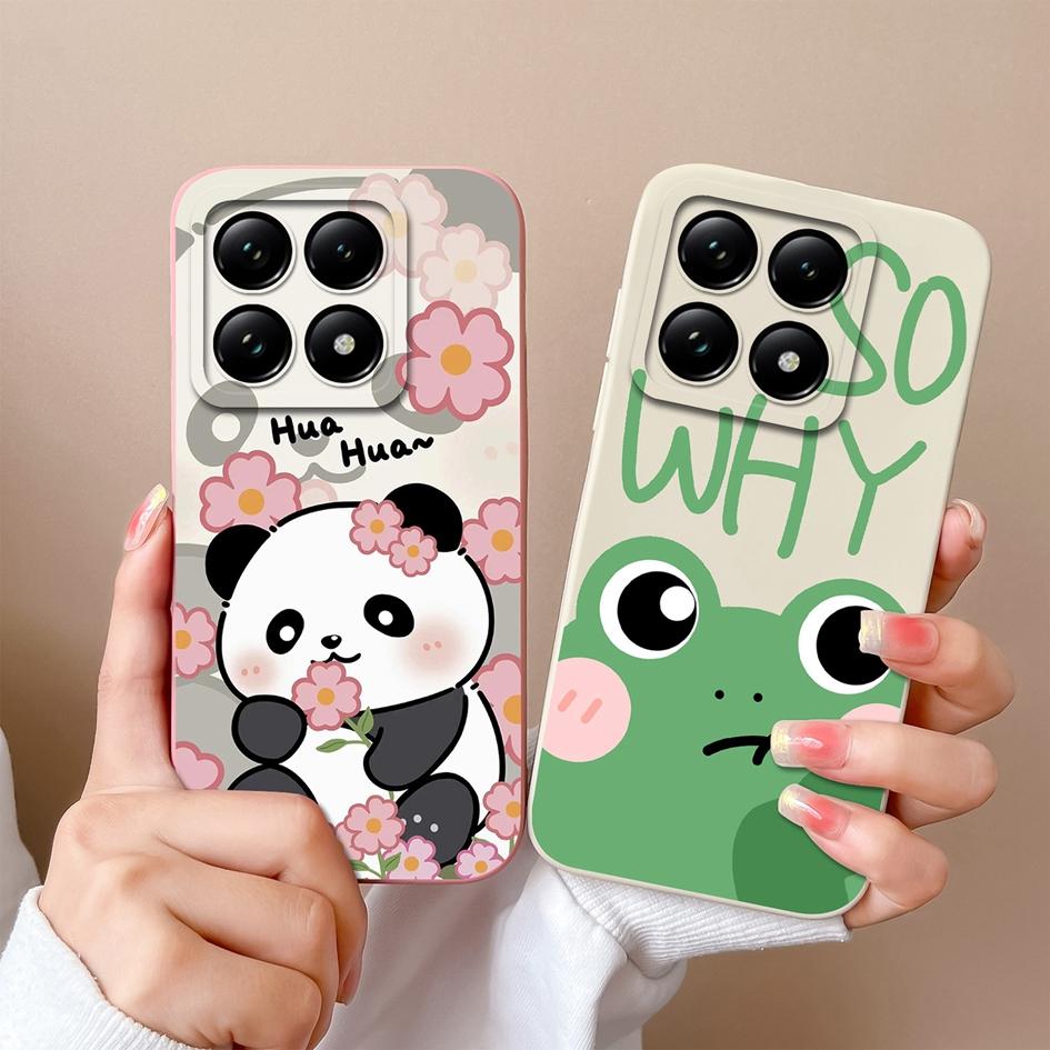 Weiche neue Hüllen für Xiaomi 14T 15 Pro Capa Hübsche Wolkenblumen Stilvoller Schutz aus flüssigem Silikon Langlebiger Anti-Tropfen für Xiaomi Shell Back Covers