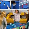 4-in-1 Multi-Purpose Game Table Set for Kids, Includes Pool Table, Ping-Pong Table, Soccer Table, and Slide Hockey Table, Perfect for Parent-Child