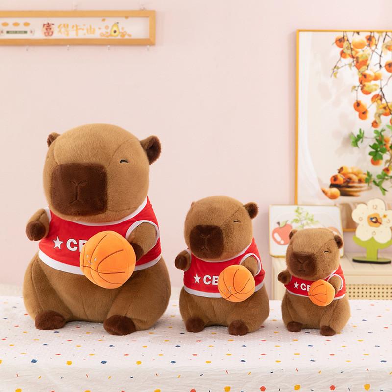 Plush Capybara Cartoon Toy Short Pp Cotton Filling Birthday Party Doll Favors