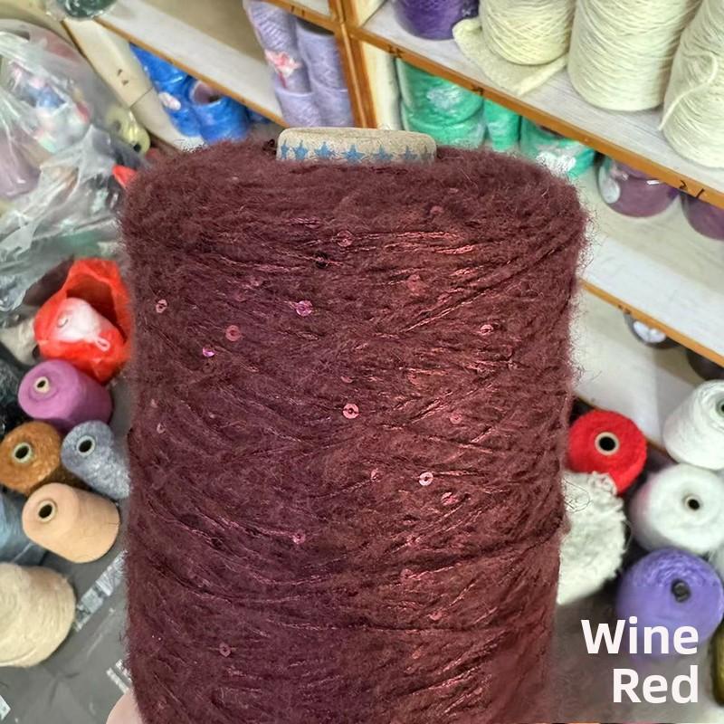 Wool Angora Yarn 3-Ply Long Velvet Wool Sweater Knitting Yarn Hand Crochet Fine Merino Wool Content 33% for Clothing Acco...