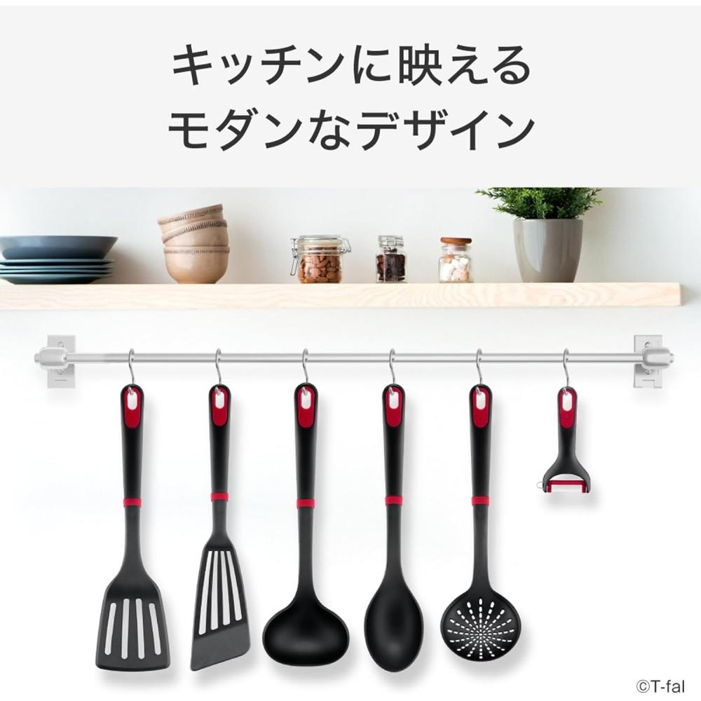 T Fal Cooking Spoon Non Slip wiTh Dishwasher Safe  Ingenio+ Spoon  K19301