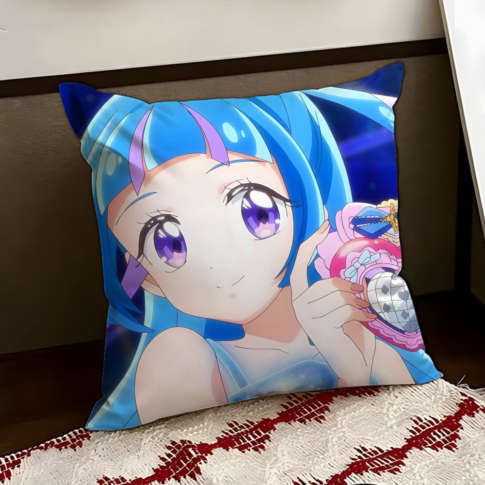 YYou and Idol PPretty Cure Cushion Cover Reversible Soft Durable Pillow Cover Home  Car MultiScene Use for Daily Comfort