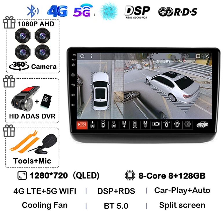 Android 14 Auto Carplay WIFI+4G For Jeep Grand Cherokee WK2 2013 - 2020 Car Radio GPS Navigation Multimedia Video Player Stereo