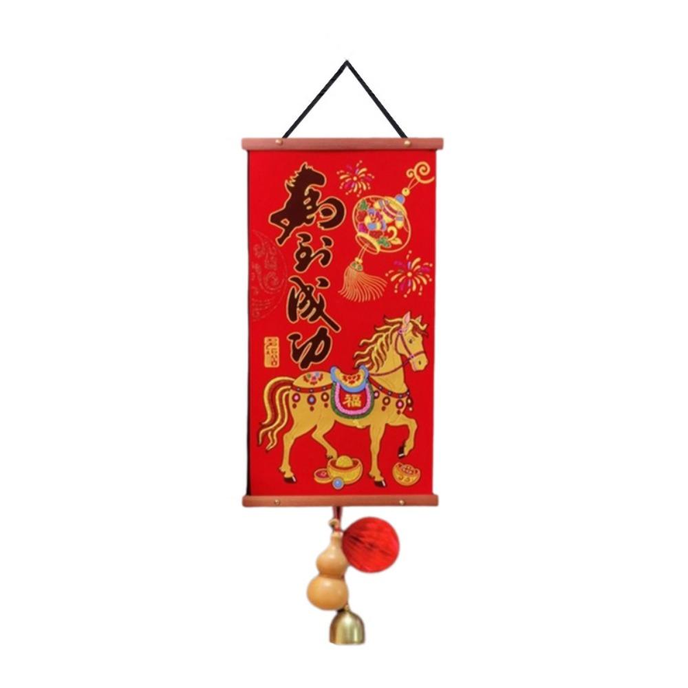 Chinese Style Chinese New Year Decoration Cartoon New Year Door Couplet Blessing Pendant  Wall