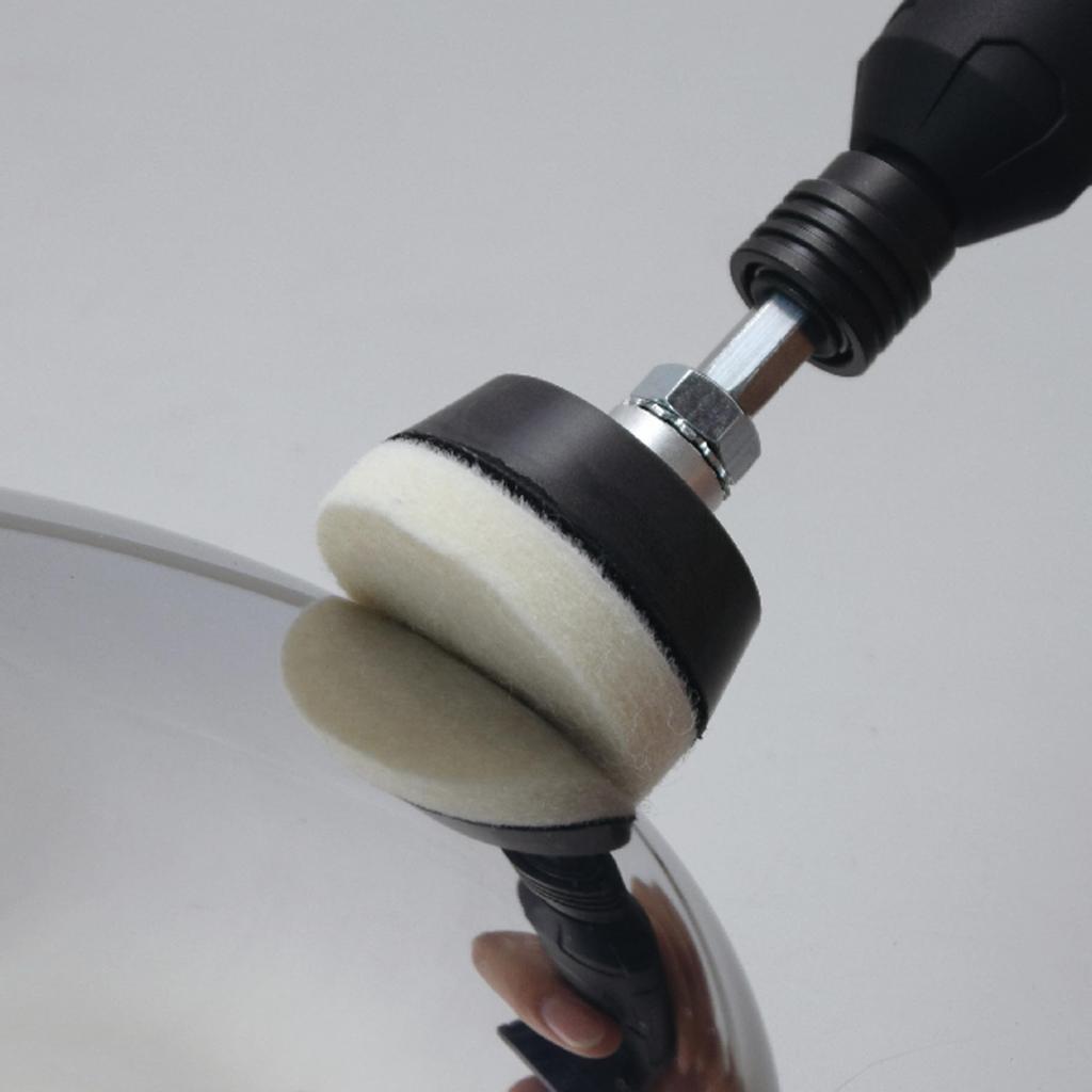 Takagi EARTH MAN Magic Touch 38mm Polishing Buffing Set with Hex Shank Velcro Backing Compatible with Drill Impact and Flexible Maximum RPM Ideal for
