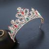 1pc Gold Vintage Gemstones Hair Crown Ornate Royal Design Sparkling Rhinestones Perfect Holiday Bridal Elegance Pageant Ready