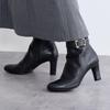 Buckle Heel Black 225 HIMIKO/Himiko/Side Boots/641406