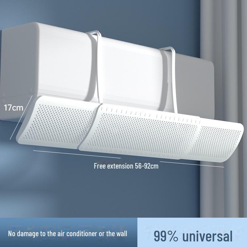 

Универсальный настенный дефлектор переменного тока: Предотвращает прямое обдувание, включает бесплатную установку
