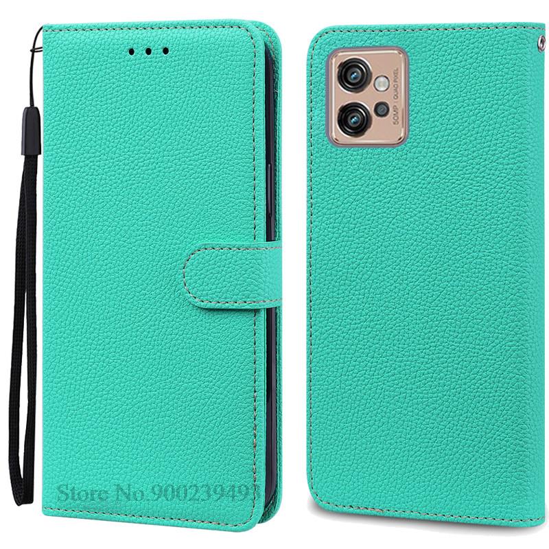 

Кожаный чехол для Motorola Moto G32, чехол с магнитным откидным чехлом для Moto G32, MotoG32 G 32, чехлы для телефонов с отделением для карт, Fundas for Moto G32 небесно-голубой