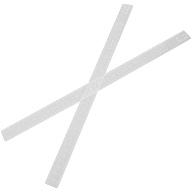 2Pcs Cookie Balance Rulers Dough Thickness Measuring Rulers Dough Levelers Rolling Pin Baking Biscuit Leveler Guide Sticks Kit