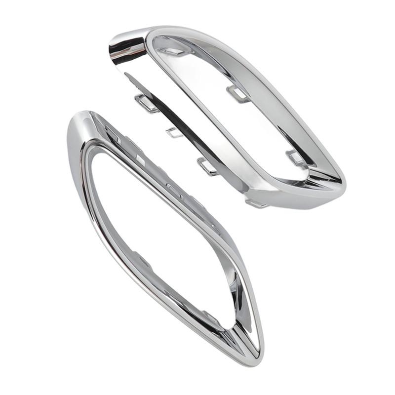 Gloss Chrome Exhaust Tip Cover Trims Replacement for Mercedes‑Benz A B C E GLC CLS‑Class W177 W247 W205 W213 X253 C257