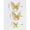 12Pcs/Set 3D Hollow Butterfly Wall Sticker Cake Decor Toppers Wedding Decor Living Room Home Decor Butterflies Stickers Gender Reveal Party Decor