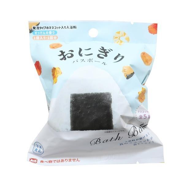 NOR CORPORATION Fizzing Bath Ball with Surprise Mascot Onigiri  Stationery 1 time