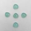 Natural Aqua Chalcedony Heart Cabochon Loose Gemstone Lot 6 Pcs 12 MM 34 CT For Jewelry Making