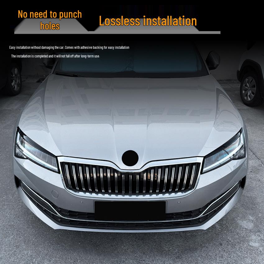 Skoda Superb B8.5 (2019-2022) Scheinwerfer-Augenbrauen-Aufkleber für die Frontmodifikation