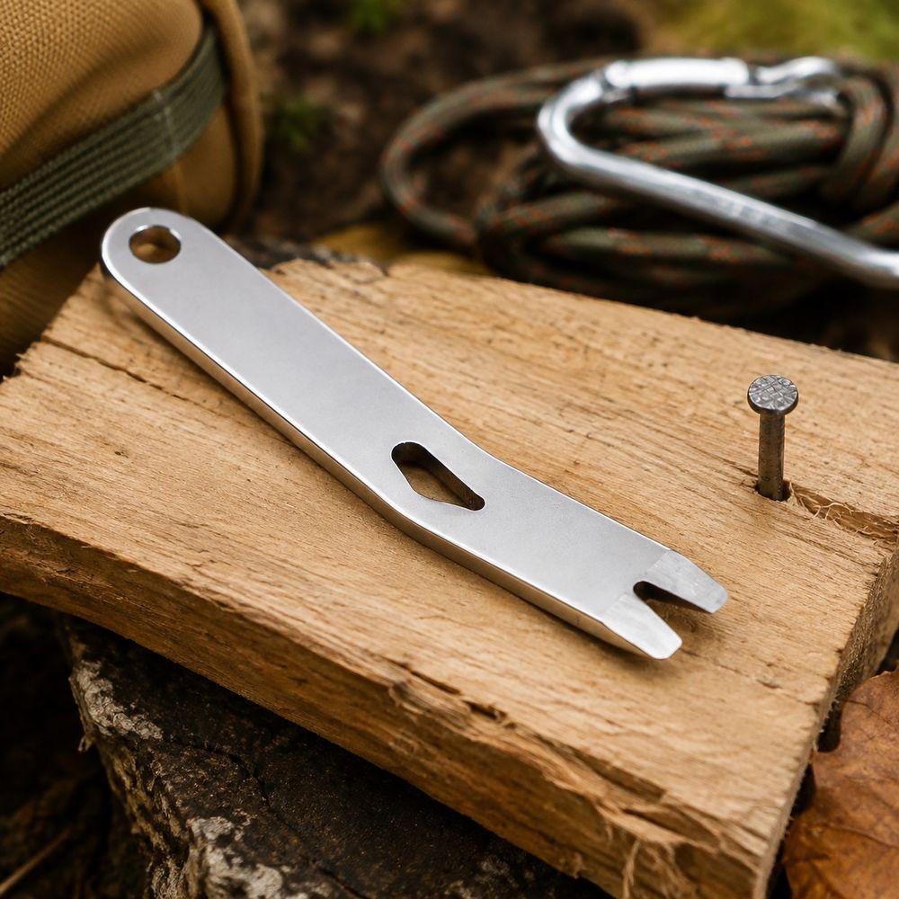 Nail Puller Slot Nail Puller Tool Stainless Steel Mini Pry Bar EDC Pry Tool Hardware Accessories