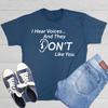 Ich höre Stimmen Sarkastischer Humor Grafik T-Shirt Geschenk für Männer Neuheit Lustiges T-Shirt
