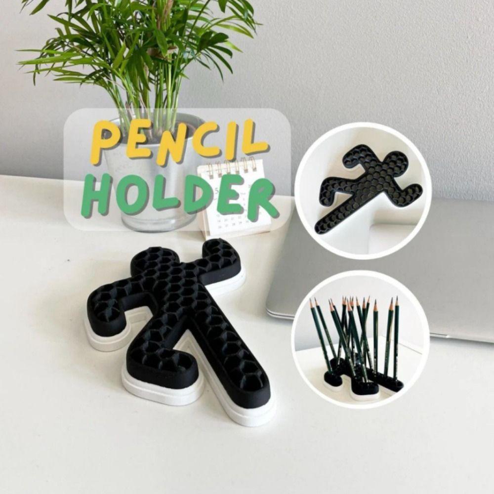 Crime Scene Pencil Stand Cartoon Pen Container Multi-function Pen Holder  Desk Storage