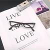 Square Oval Half Frame Glasses COS Fake Glasses Fashion Eyeglasses  Girls