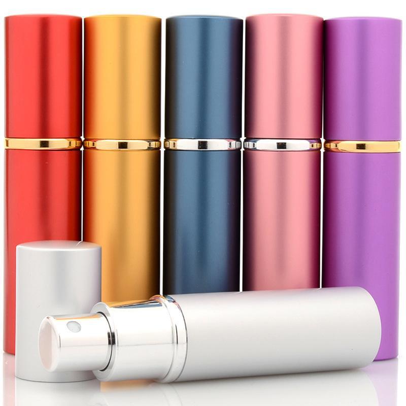 1PC 5ML 10ML High Quality Refillable Mini Perfume Atomizer Spray Bottle Empty Glass Parfume Bottle Aluminum Spray Atomizer