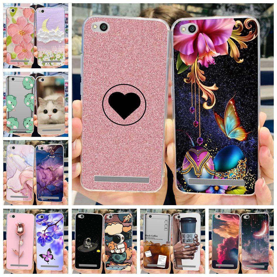 For Xiaomi Redmi 4A Case Fashion Butterfly Transparent Silicone Soft Cover For Xiaomi Redmi 5A Funda Redmi5A Redmi4A Phone Cases