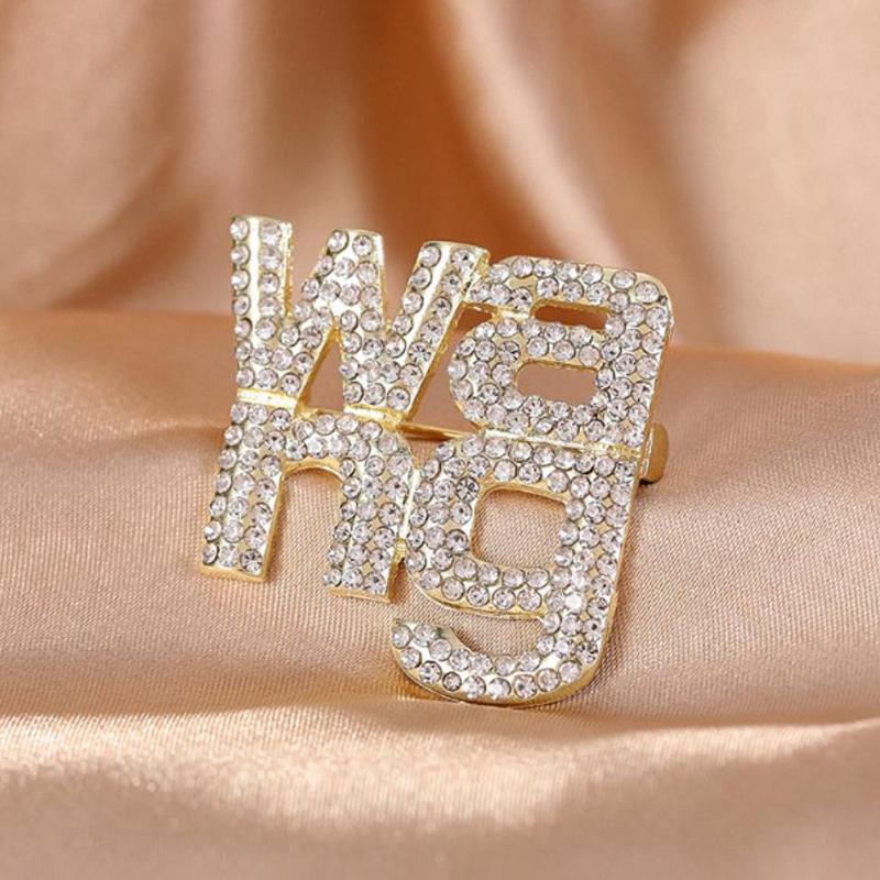 

Модные Стразы Неправильные Буквы Броши Для Женщин Одежда Пальто Аксессуары Подарки