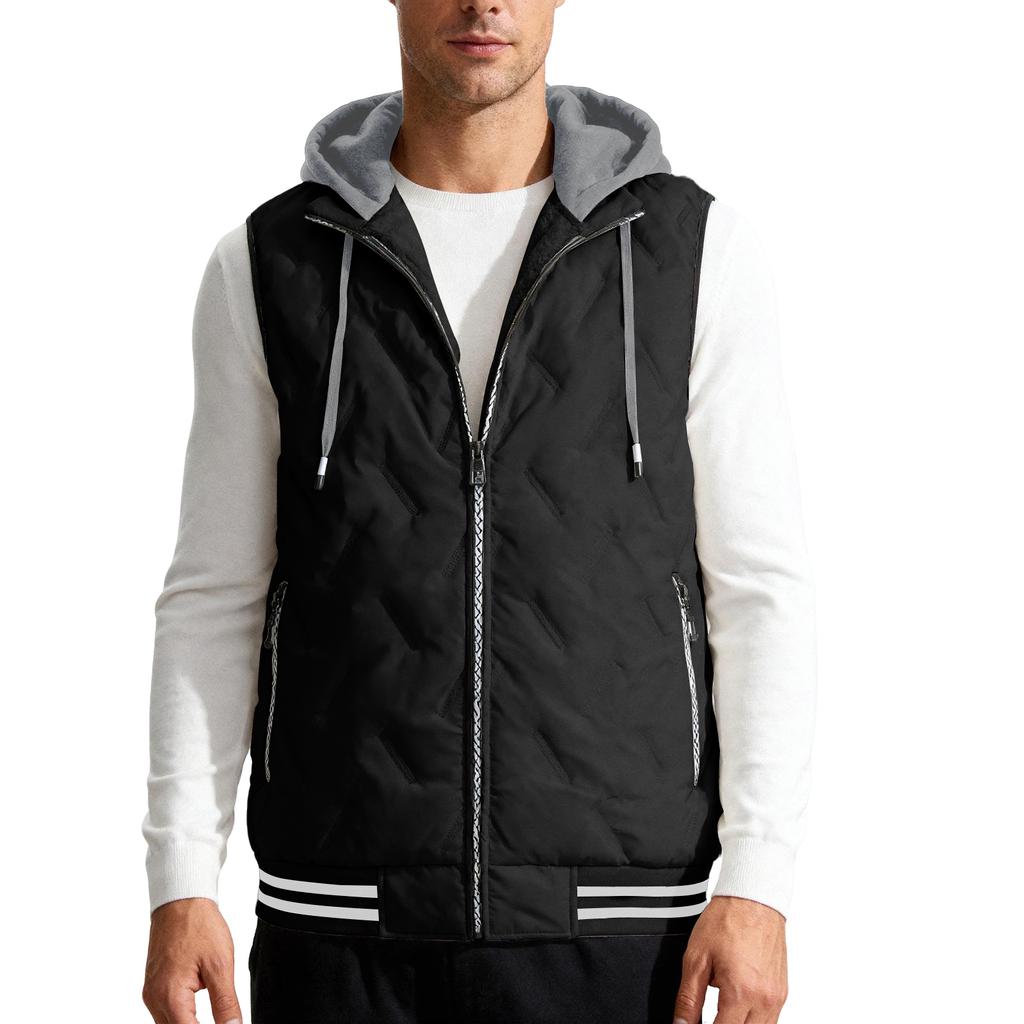 Men's Vest Winter Warm Sleeveless Jacket Lightweight Comfortable Waistcoat Outdoor Casual Coat