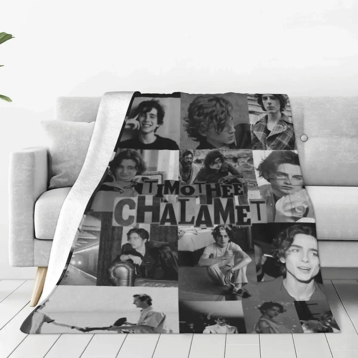 Exquisite Fashion Items Unisex T-Timothee Chalamets Soft Durable Blanket Handsome Actor Travel Office Bedding Throws Winter Flannel Bedspread Sofa Bed Cover