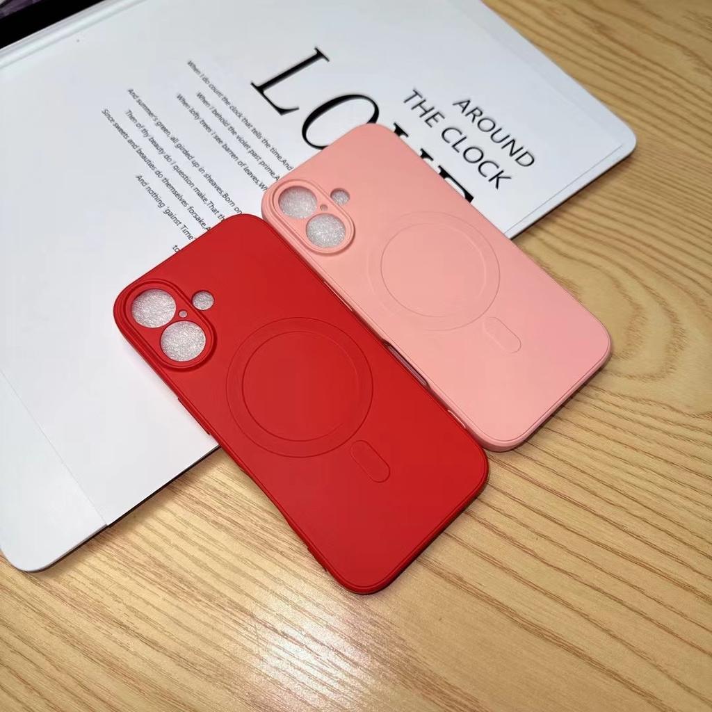 Applicable iPhone18promax Anti-liquid Silicone External Magnetic Mobile Phone Case Apple 17PRO Rubik's Cube Liquid Case